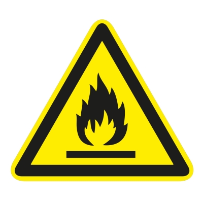 Warning of flammable substances